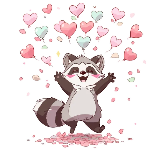 Sticker from the "Енотики" sticker pack