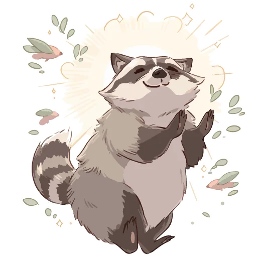 Sticker from the "Енотики" sticker pack