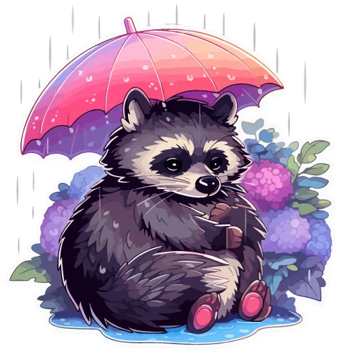 Sticker from the "Енотики" sticker pack