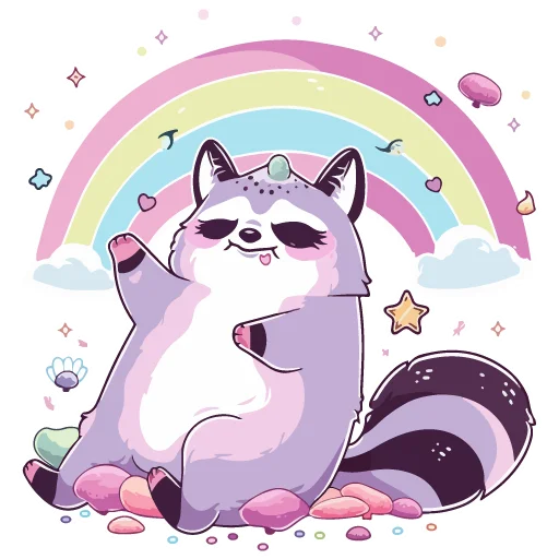 Sticker from the "Енотики" sticker pack