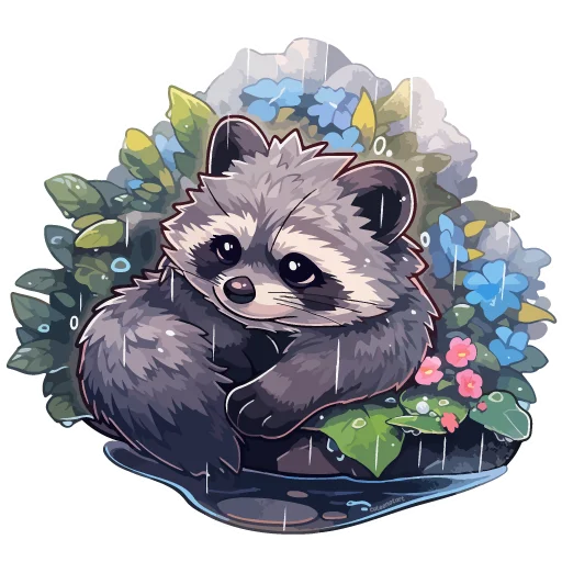 Sticker from the "Енотики" sticker pack