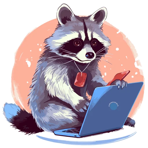 Sticker from the "Енотики" sticker pack