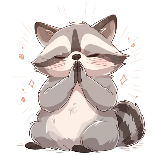 Sticker from the "Енотики" sticker pack