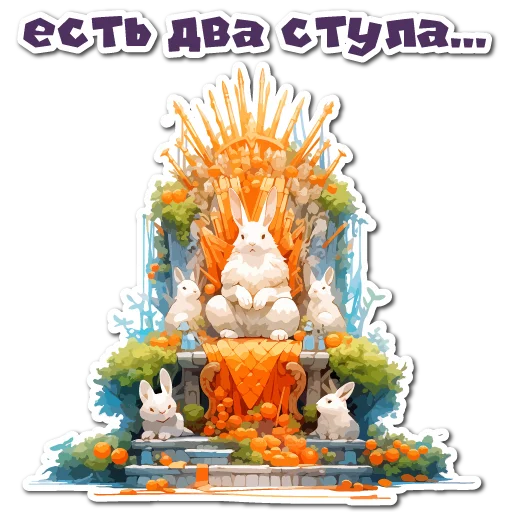 Sticker from the "Нейро Зайки" sticker pack