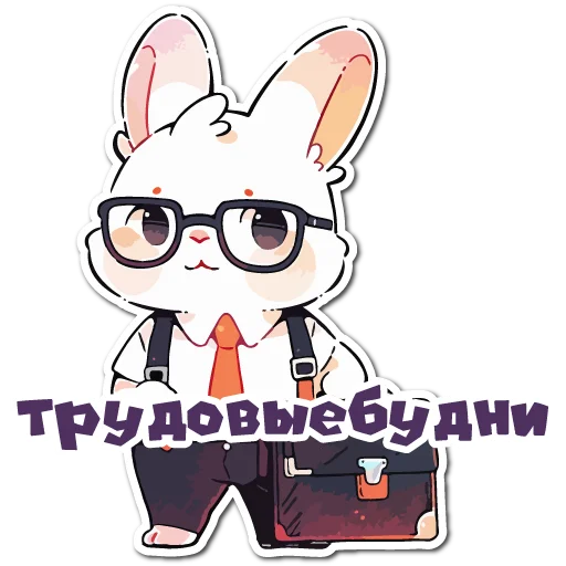 Sticker Нейро Зайки