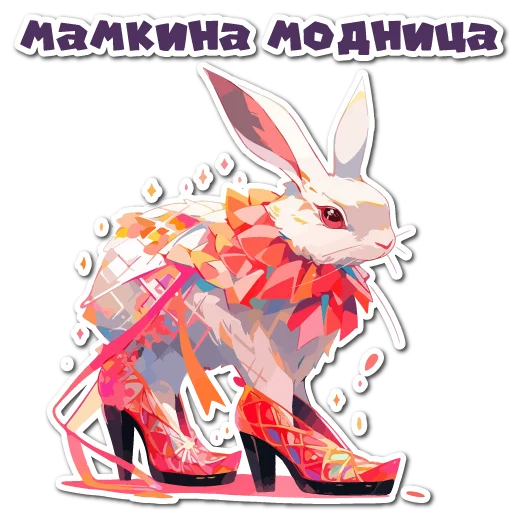 Sticker Нейро Зайки