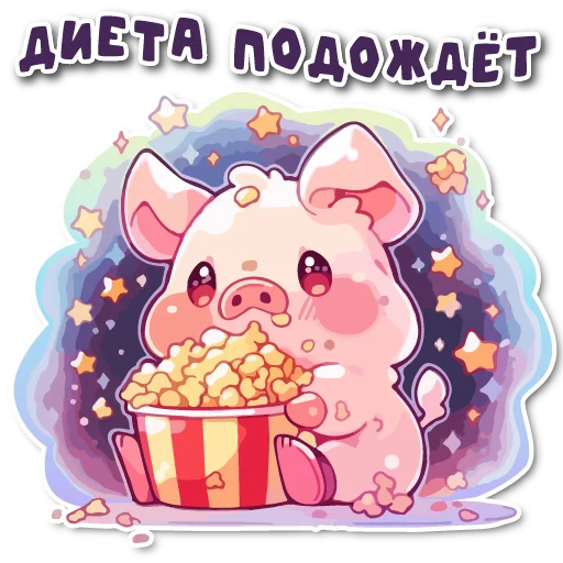 Sticker from the "порося" sticker pack