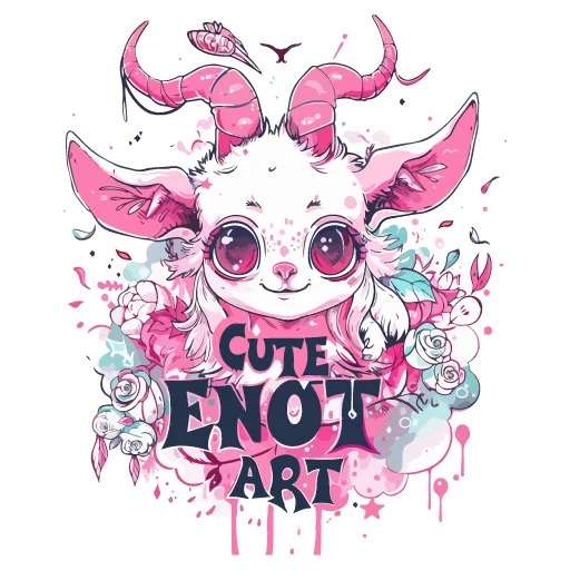 Sticker satanic goats