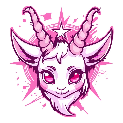 Sticker from the "satanic goats" sticker pack