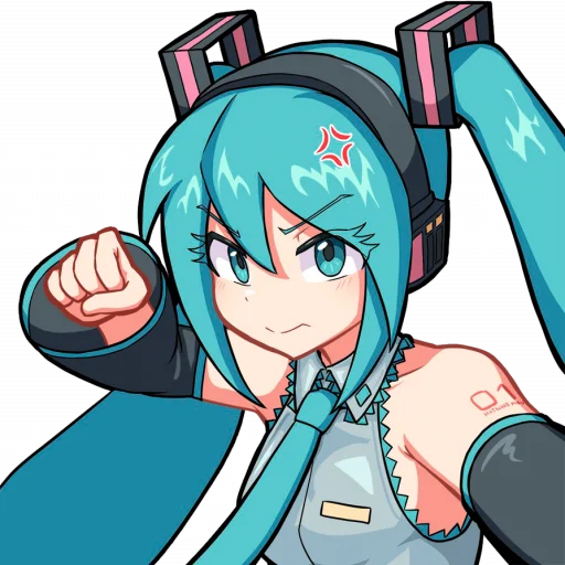 Sticker from the "Hatsune Miku" sticker pack