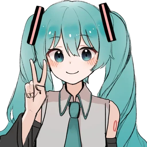 Sticker from the "Hatsune Miku" sticker pack