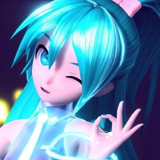 Стикер из набора "Hatsune Miku"