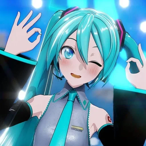 Стикер из набора "Hatsune Miku"