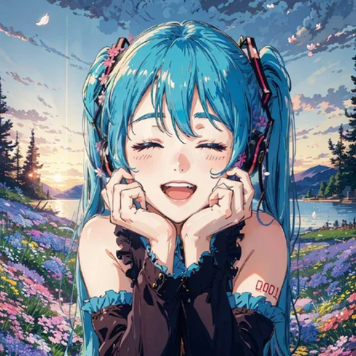 Sticker from the "Hatsune Miku" sticker pack