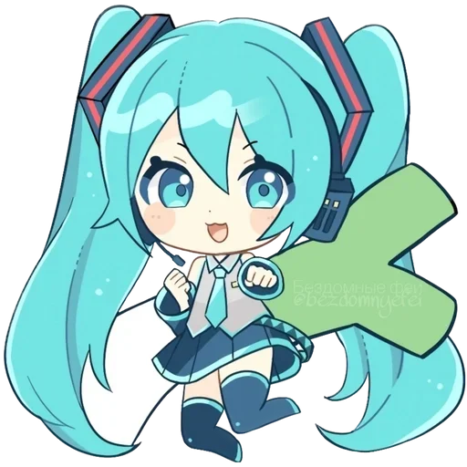 Sticker from the "Hatsune Miku" sticker pack