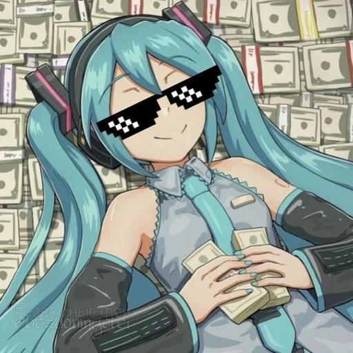 Sticker from the "Hatsune Miku" sticker pack