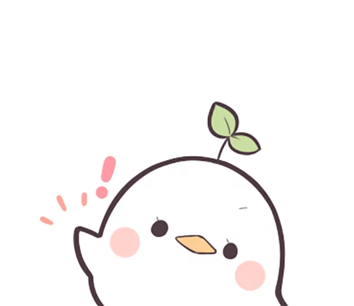 Sticker from the "Seedling Bird" sticker pack