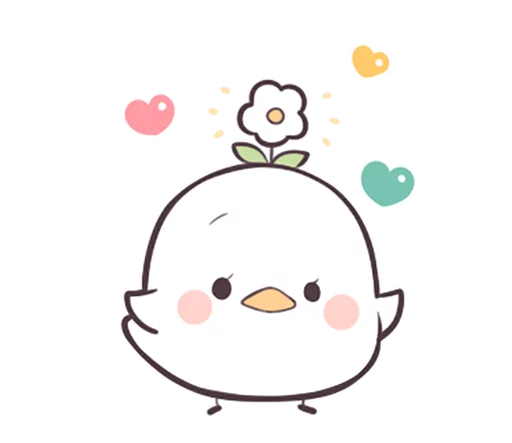 Sticker from the "Seedling Bird" sticker pack