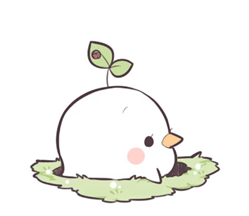 Sticker from the "Seedling Bird" sticker pack