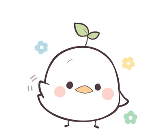 Sticker from the "Seedling Bird" sticker pack