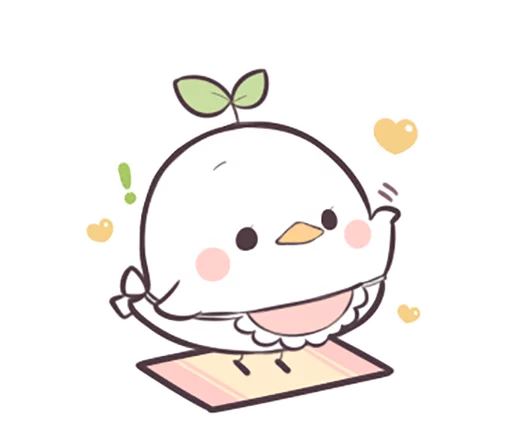 Sticker from the "Seedling Bird" sticker pack