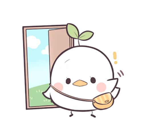 Sticker from the "Seedling Bird" sticker pack