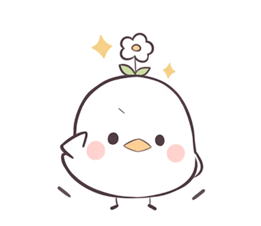 Sticker from the "Seedling Bird" sticker pack