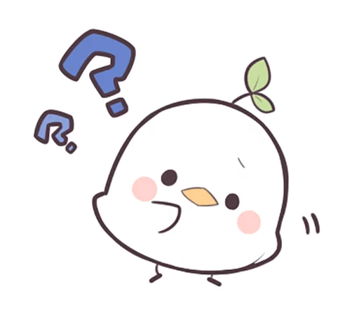 Sticker from the "Seedling Bird" sticker pack