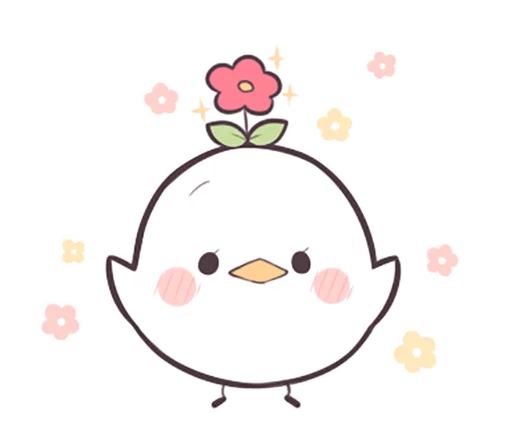 Sticker from the "Seedling Bird" sticker pack