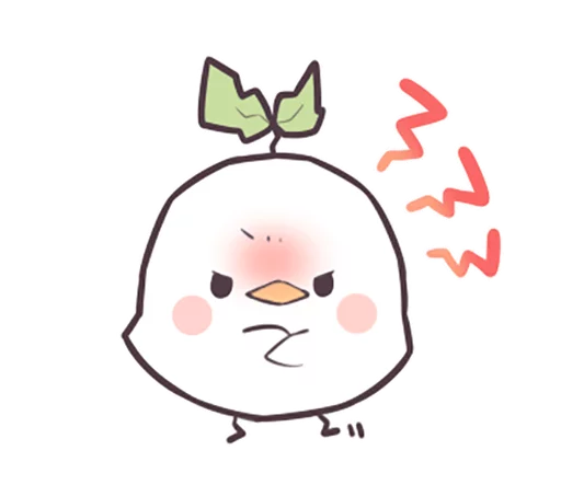 Sticker from the "Seedling Bird" sticker pack