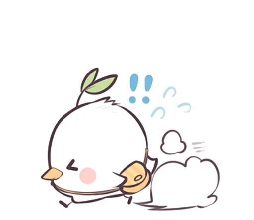 Sticker from the "Seedling Bird" sticker pack