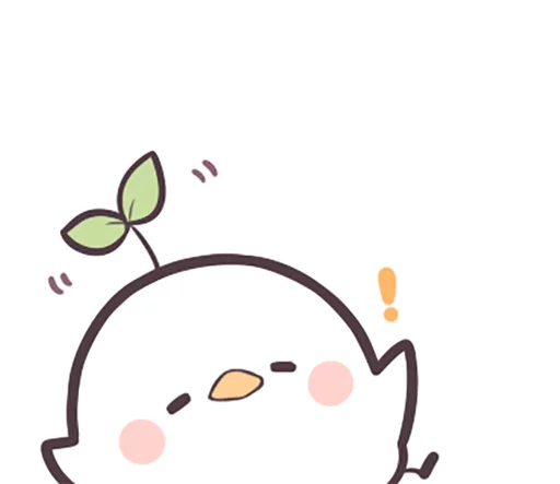 Sticker from the "Seedling Bird" sticker pack