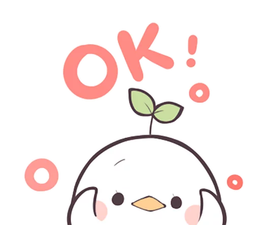 Sticker from the "Seedling Bird" sticker pack