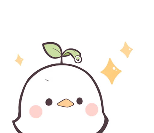 Sticker from the "Seedling Bird" sticker pack