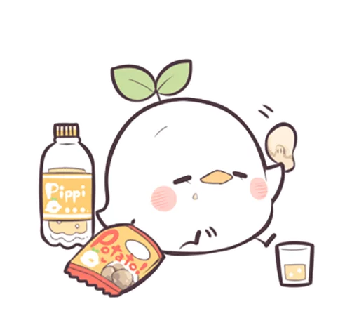 Sticker from the "Seedling Bird" sticker pack