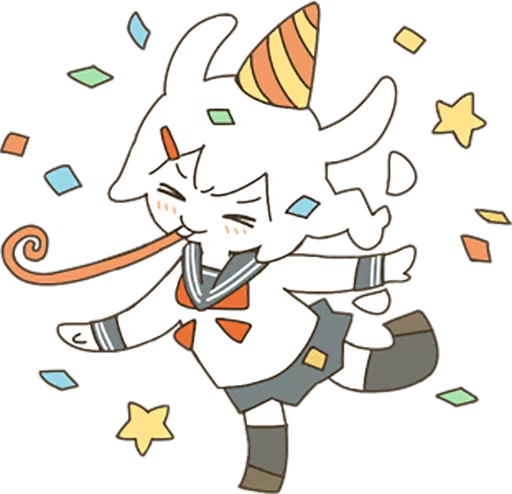 Sticker from the "Goat Girl by SR" sticker pack