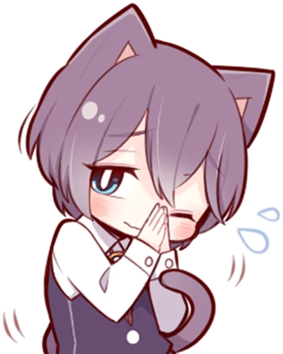 Sticker from the "Russian Blue Kitten" sticker pack