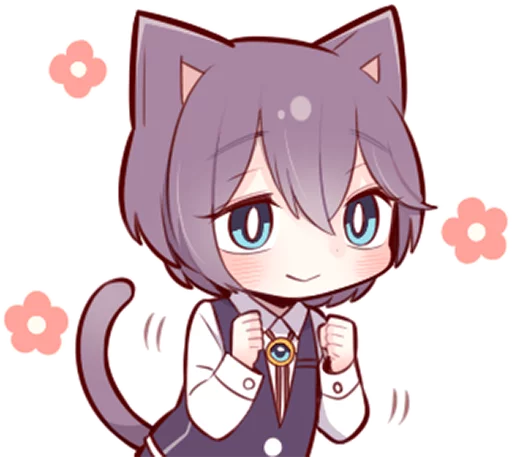 Sticker from the "Russian Blue Kitten" sticker pack