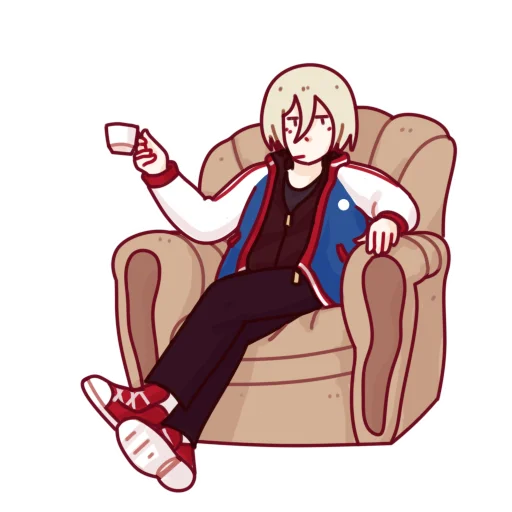 Sticker from the "😼 Yuri" sticker pack