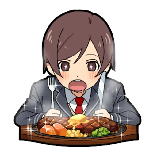 Sticker Food boy