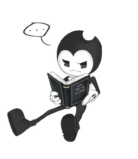 Sticker from the "Bendy And The Ink Machine" sticker pack