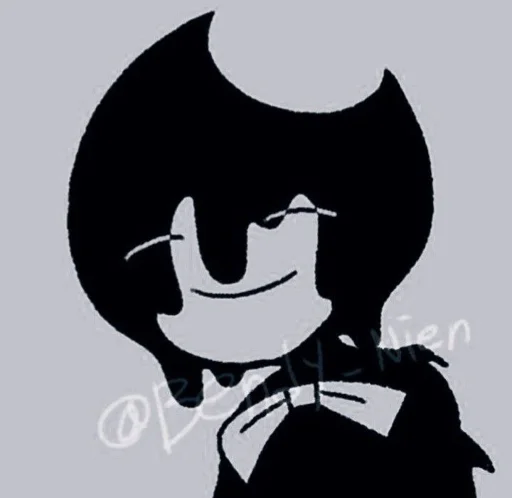 Sticker from the "Bendy And The Ink Machine" sticker pack