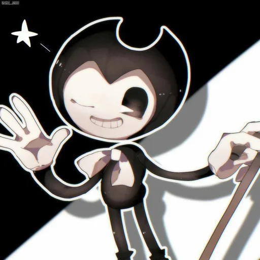 Sticker from the "Bendy And The Ink Machine" sticker pack