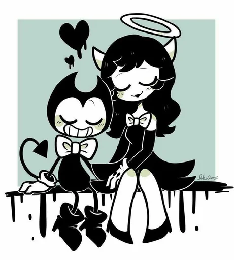 Sticker Bendy And The Ink Machine