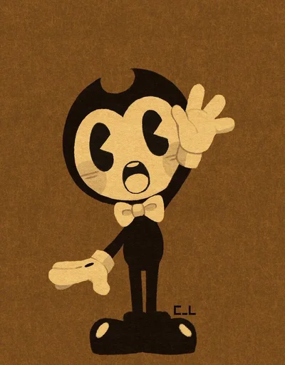 Sticker from the "Bendy And The Ink Machine" sticker pack