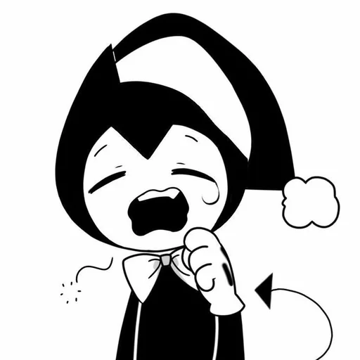 Sticker from the "Bendy And The Ink Machine" sticker pack