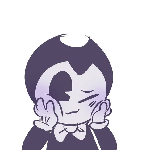 Sticker from the "Bendy And The Ink Machine" sticker pack