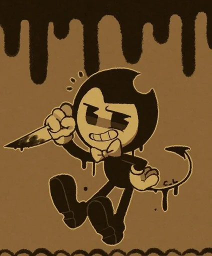 Sticker from the "Bendy And The Ink Machine" sticker pack