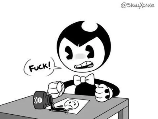 Стикер из набора "Bendy And The Ink Machine"