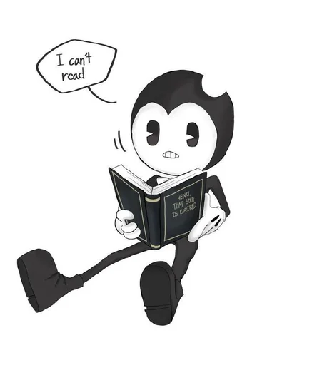 Sticker from the "Bendy And The Ink Machine" sticker pack